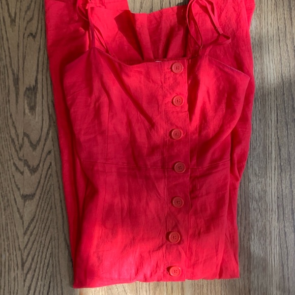 Urban Outfitters Poppy Red Midi Dress - Picture 5 of 6